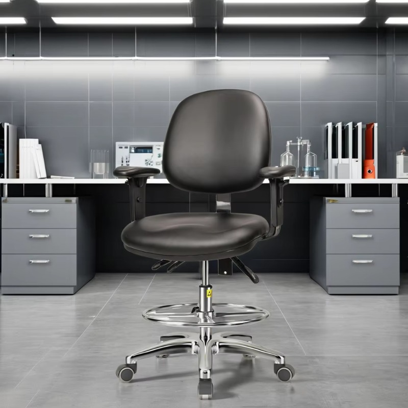 Medical Lab Chair - 調節可能な病院用家具、耐久性のある革製医療用外科医ドクタースツールチェア、病院超音波室ラボでの超音波検査用