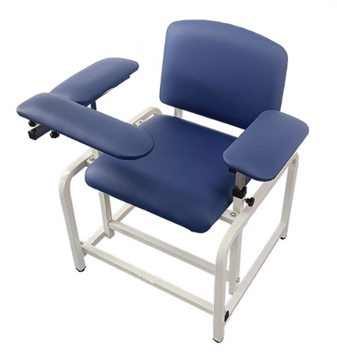 Medical Lab Chair - 医療用血液採取椅子、採血ラボ、ワクチン接種椅子、調節可能なアームレスト付き