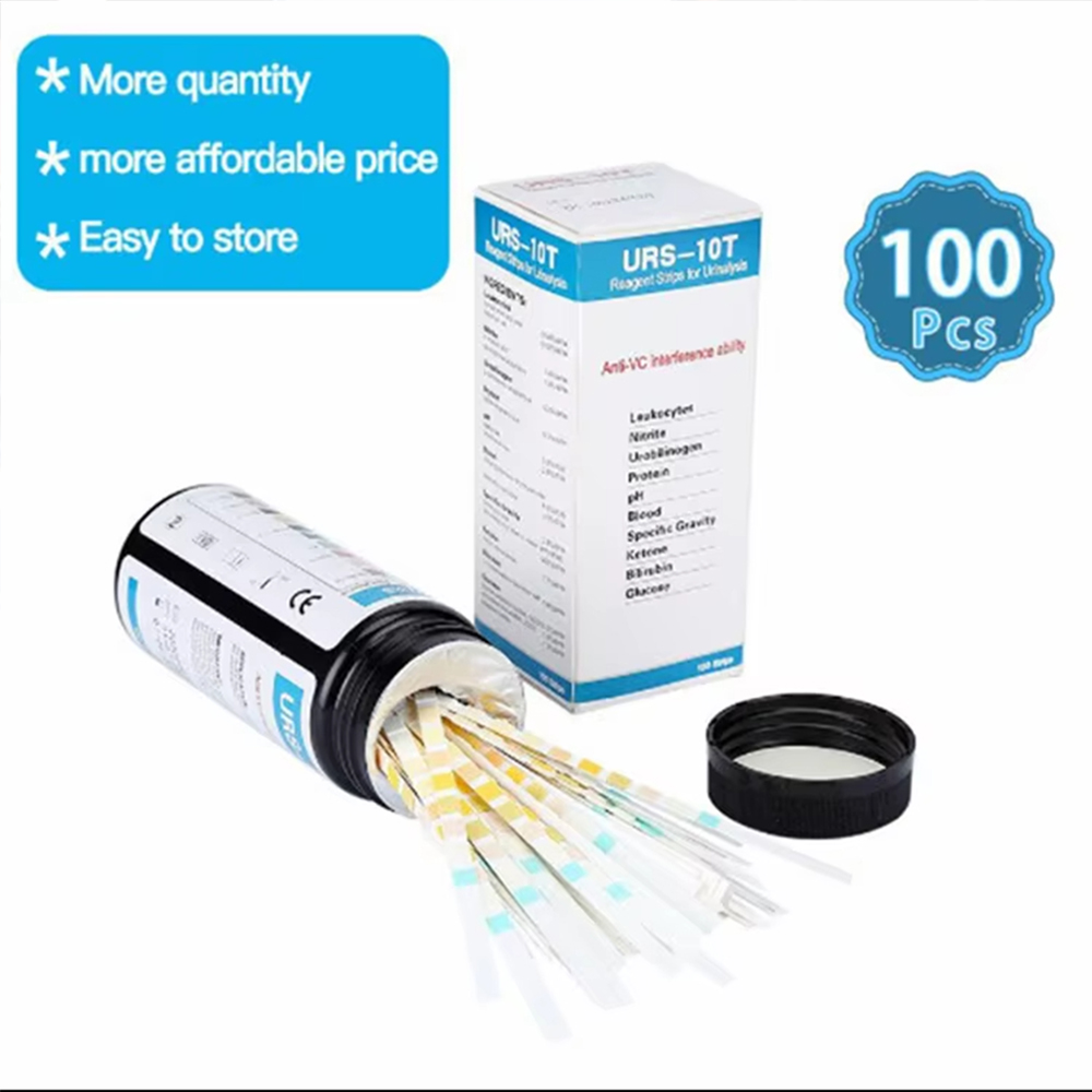 100 ストリップ URS-10T 尿テストストリップ 白血 - Urinalysis Reagent Strip のレビューと価格