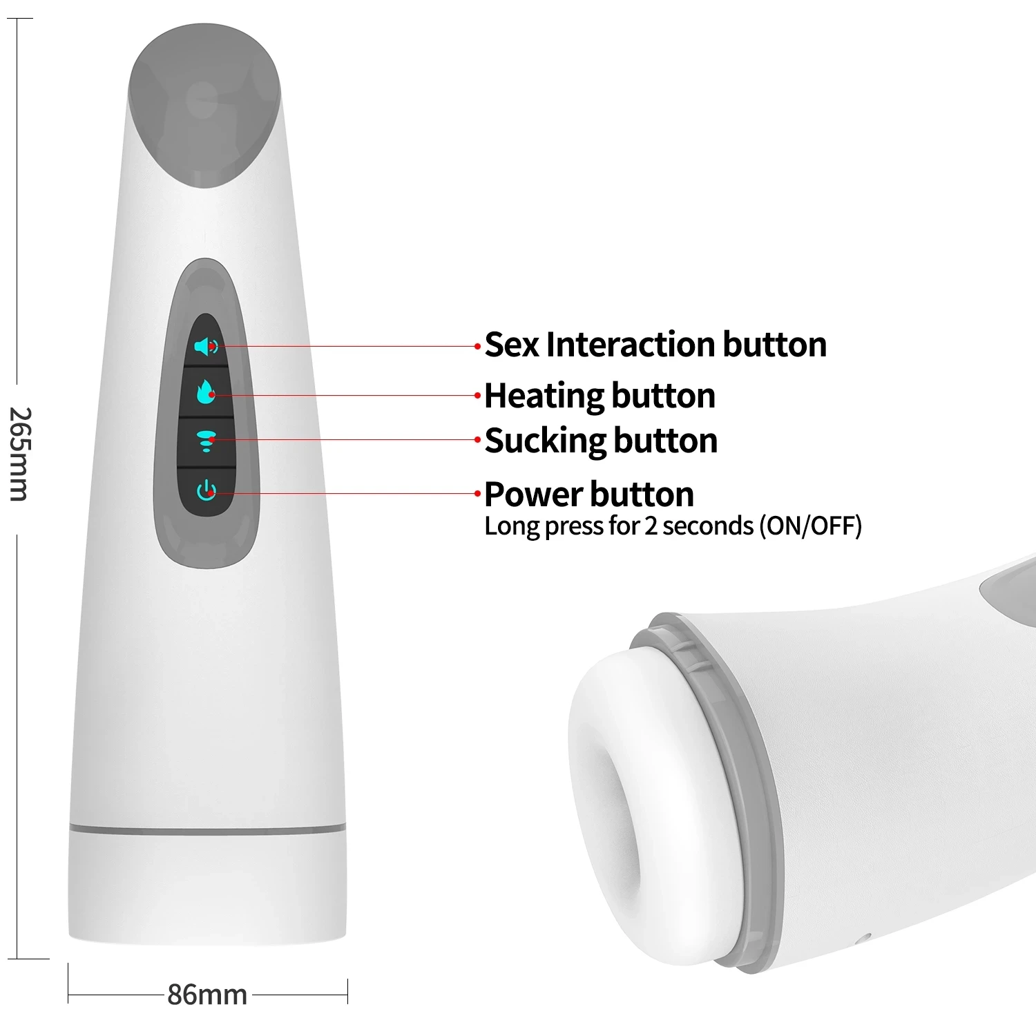 男性用自動マスターベーター、吸引式セックスマシン、膣型バイブ - Suction Machine Medical のレビューと価格