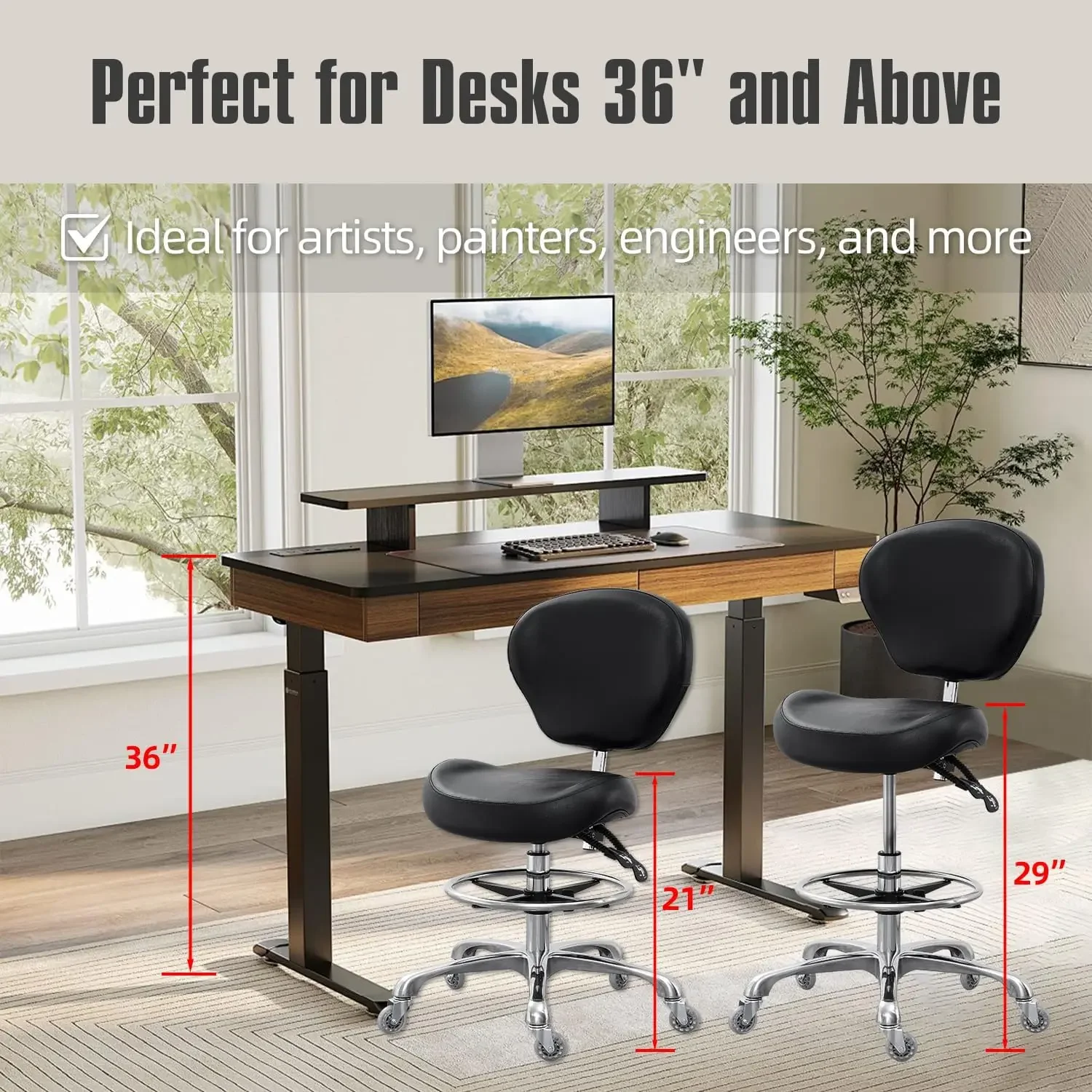 製図椅子 調節可能な背の高いショップスツール バックサポート - Medical Lab Chair のレビューと価格