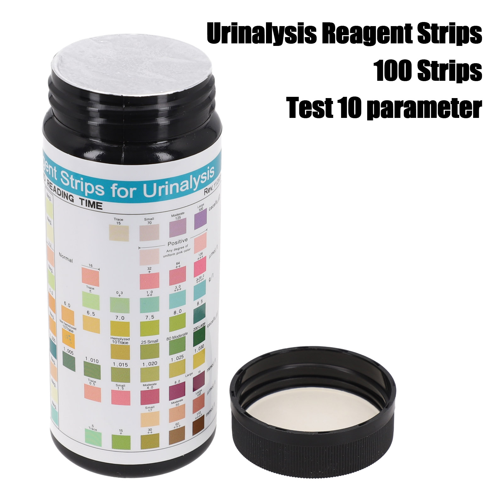 100 ストリップ URS-10T 試薬尿検査ストリップ 1 - Urinalysis Reagent Strip のレビューと価格