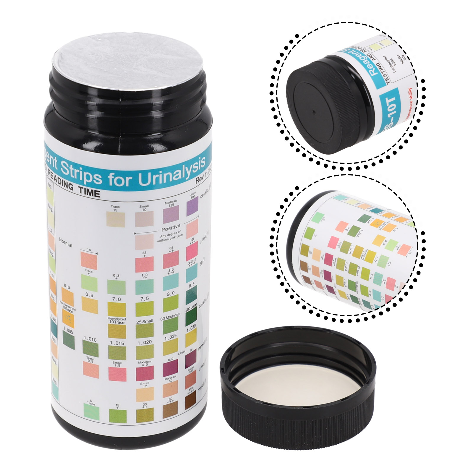 100 ストリップ URS-10T 試薬尿検査ストリップ 1 - Urinalysis Reagent Strip のレビューと価格